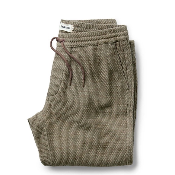 Taylor Stitch Olive Textured Joggers - Picture 1 of 5